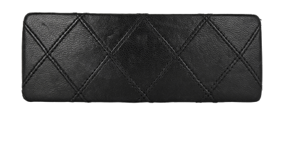 Chanel Quilted Hair Clip, £180, Accessories, Black, Leather, Front view